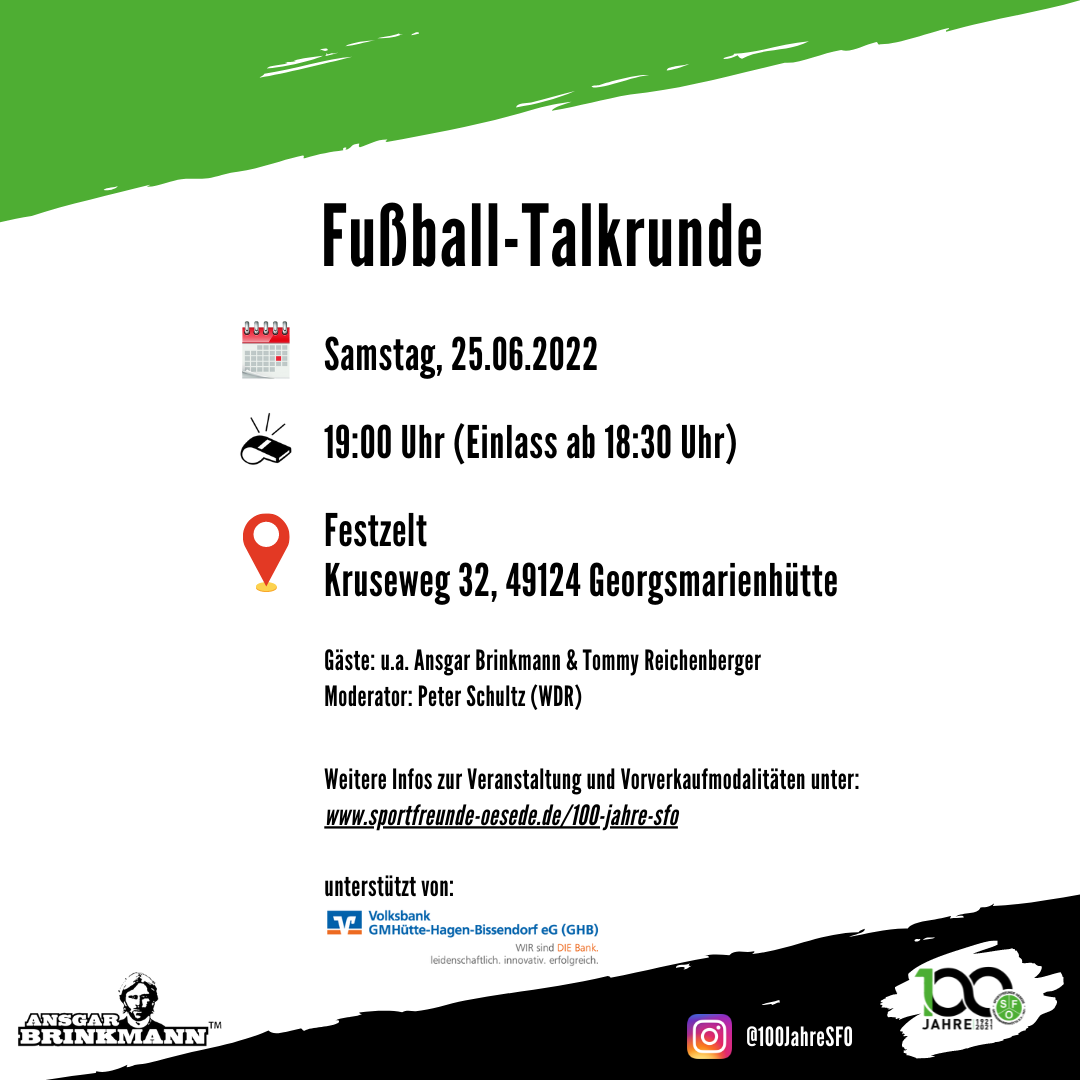 Flyer Fußball Talkrunde 2